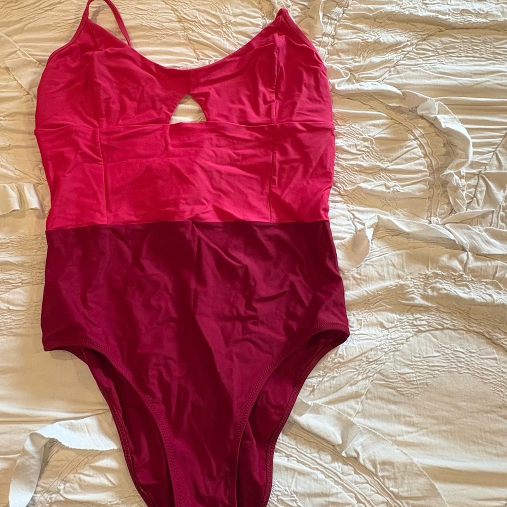 Summersalt Women's Pink and Red One Piece Swimsuit
